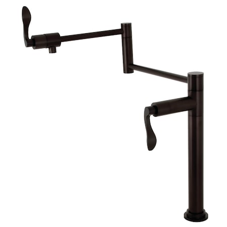 Kingston Brass Deck Mount Pot Filler, Oil Rubbed Bronze KS4705DFL